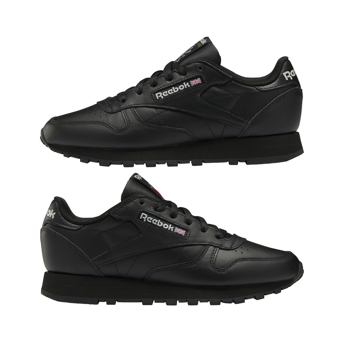 Baskets Cuir Classic Leather noir, REEBOK CLASSICS