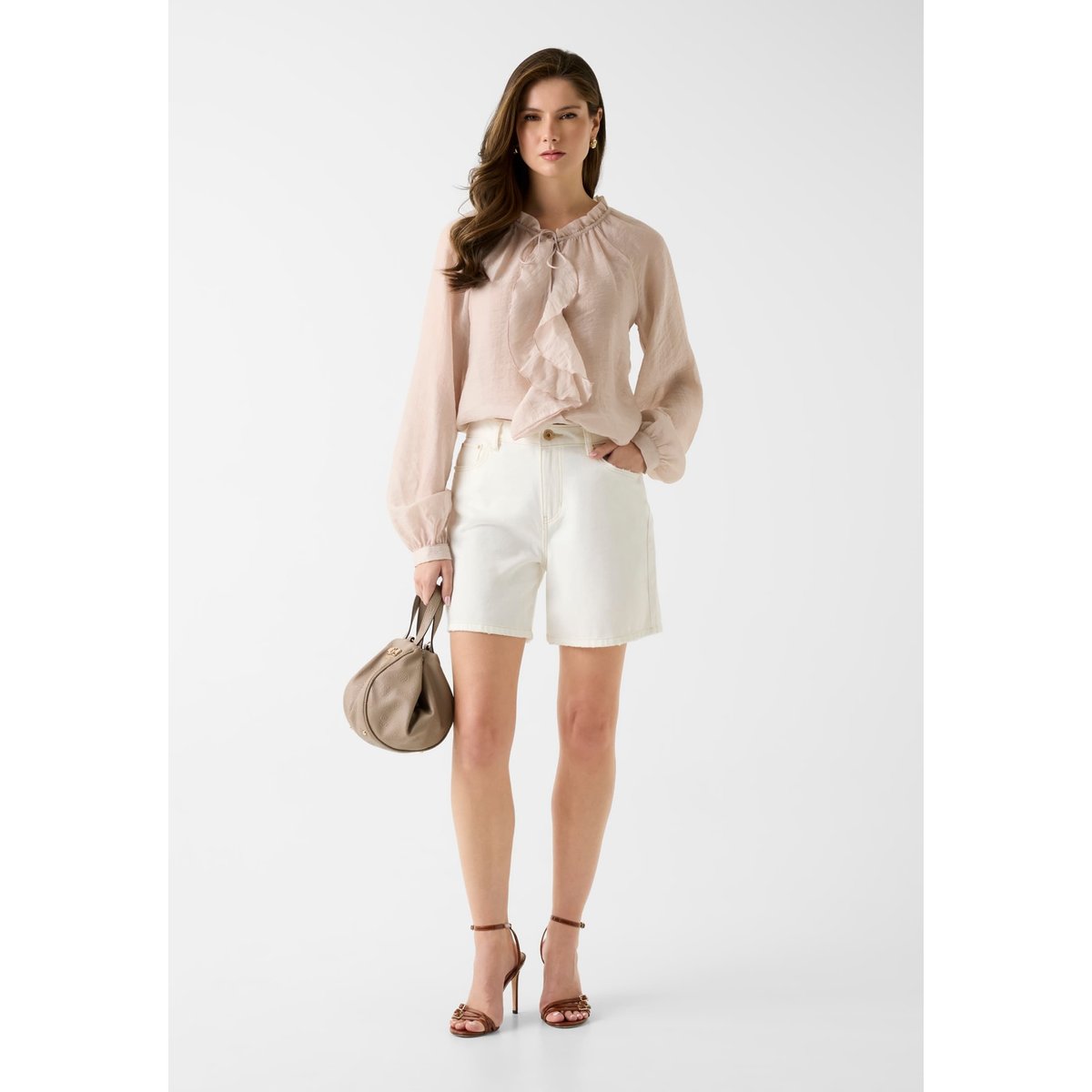 Shorts Décontractés crème, GUESS