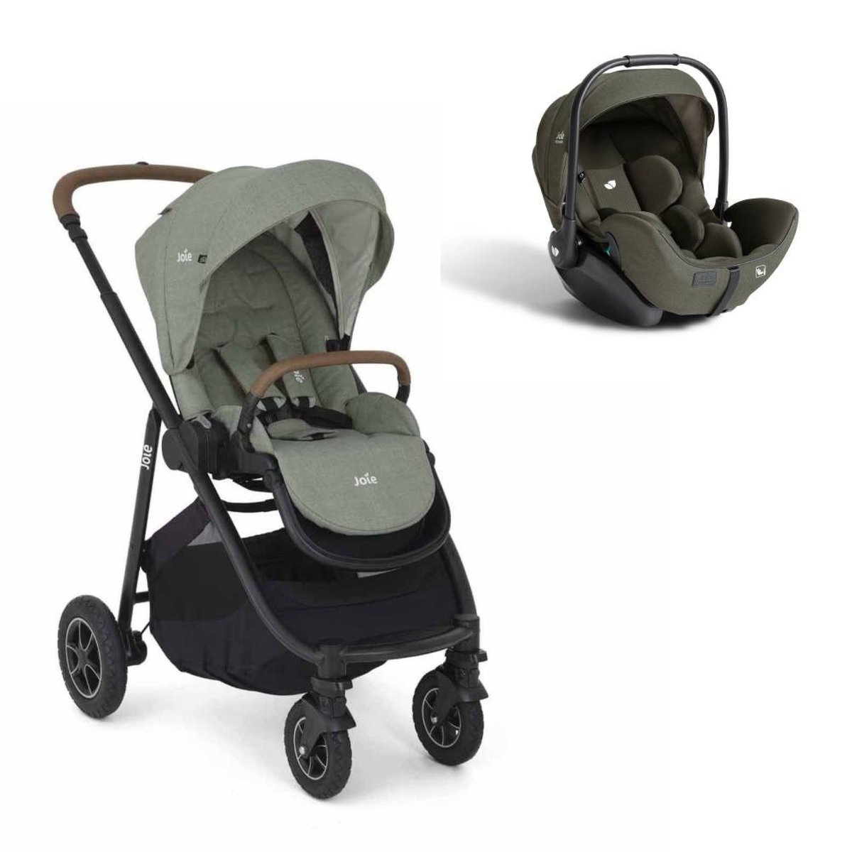 Pack poussette duo Versatrax + i-Level Pro vert, JOIE