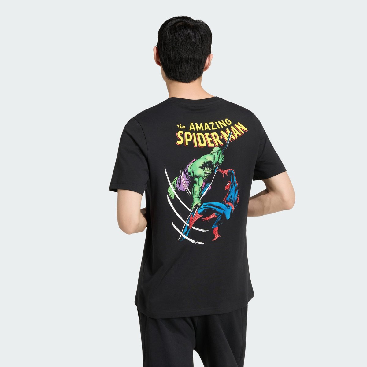 T-Shirt Graphique Adidas Marvel Spider-Man T-Shirt Graphique Adidas Marvel Spider-Man black, ADIDAS SPORTSWEAR