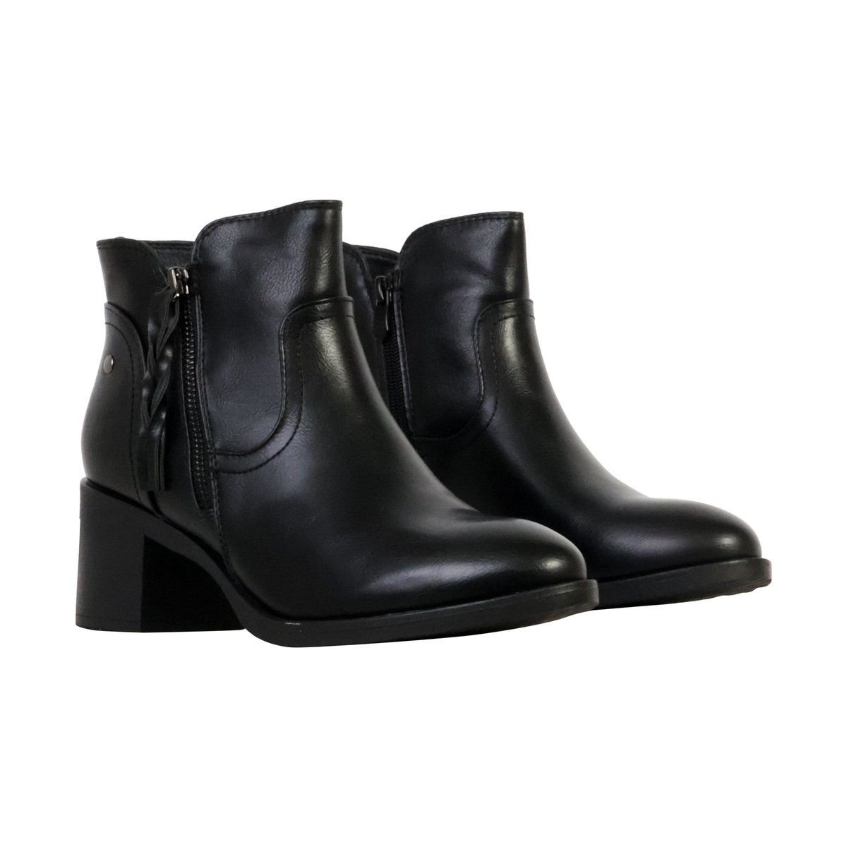 Bottines à Zip Super Mode noir, ENZA NUCCI