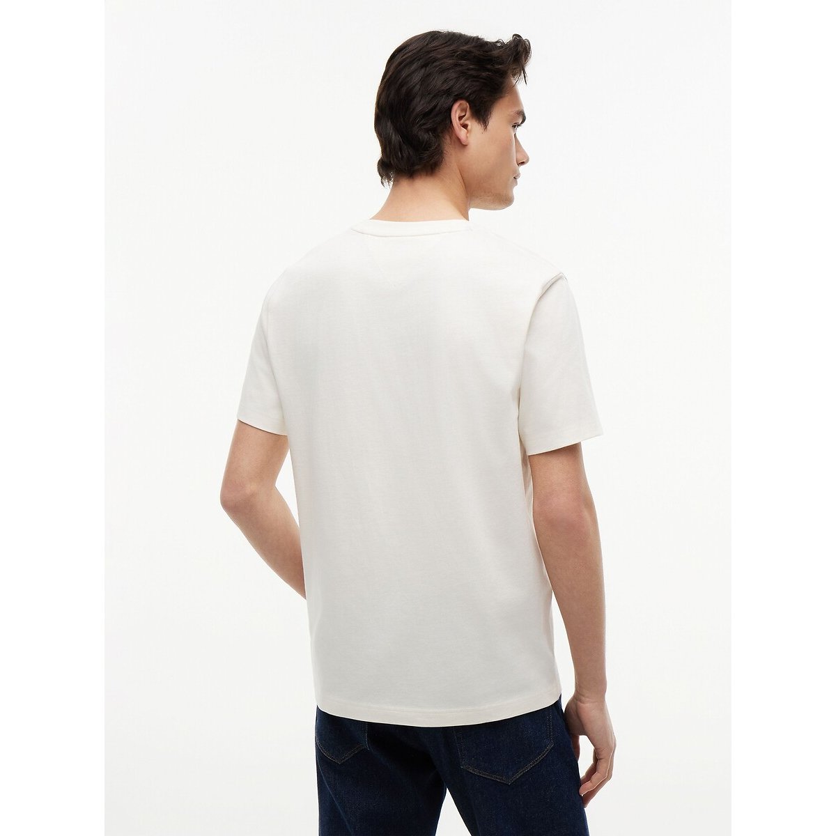 T-shirt manches courtes drapeau AMERICANA ecru, TOMMY HILFIGER