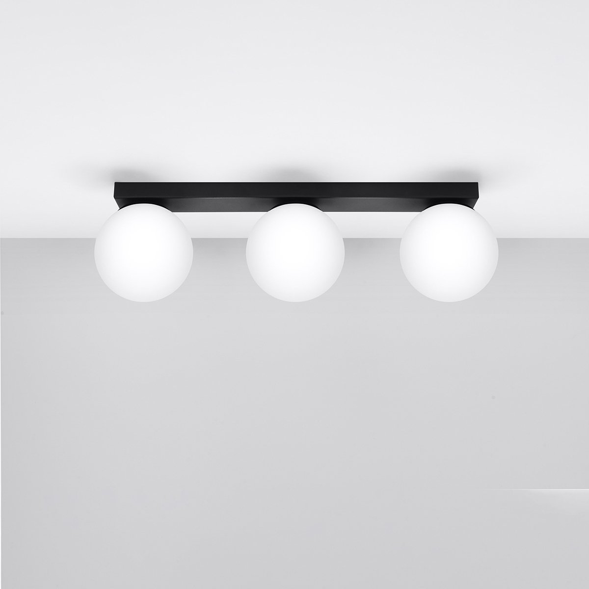 Plafonnier Acier Noir G9 3 Yoli noir, EDEN
