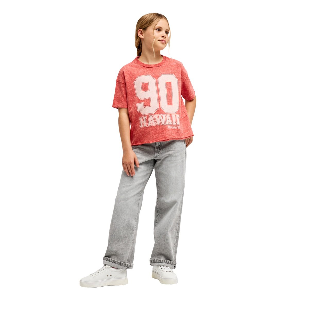 T-shirt manches courtes classique THE BEAUTIFUL SPRING. rouge hibiscus, ROXY