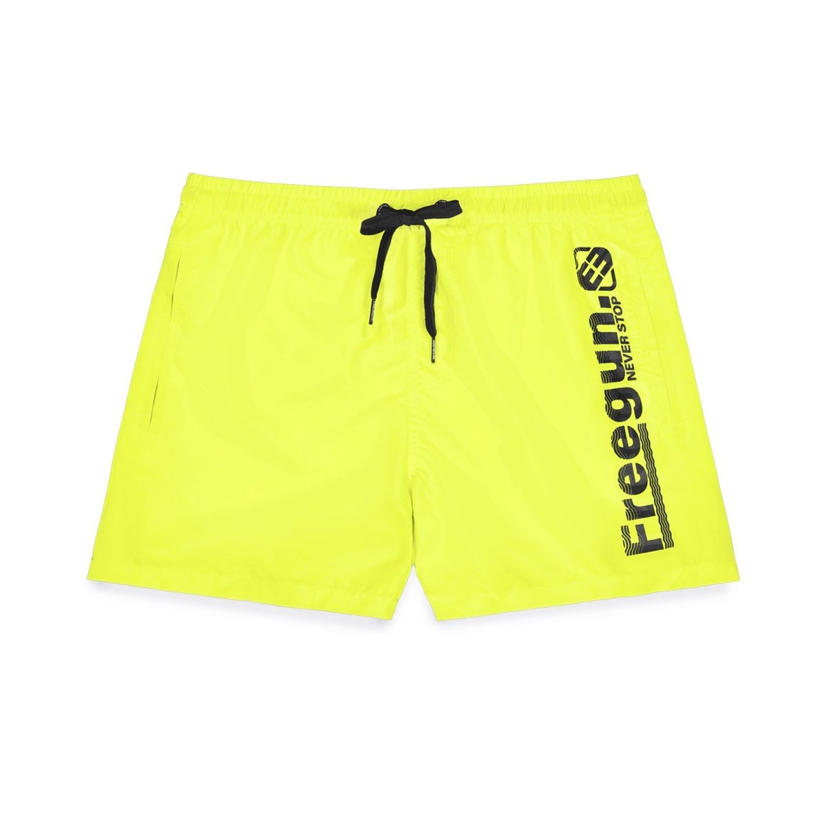Maillot de Bain Short Microfibre jaune/noir, FREEGUN