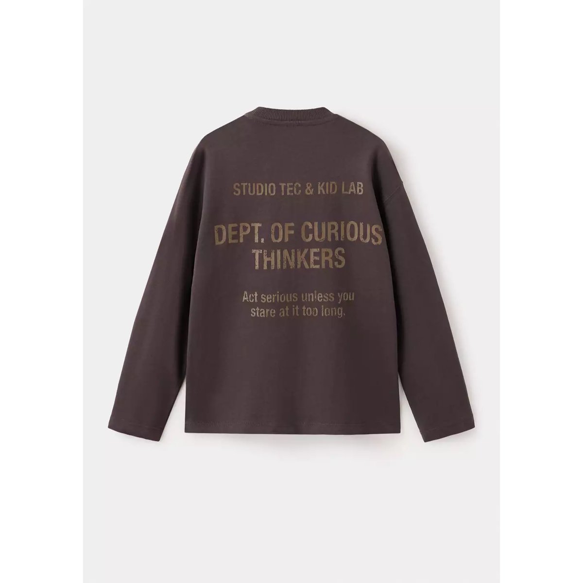 T-shirt oversize à détail imprimé chocolat, MANGO KIDS