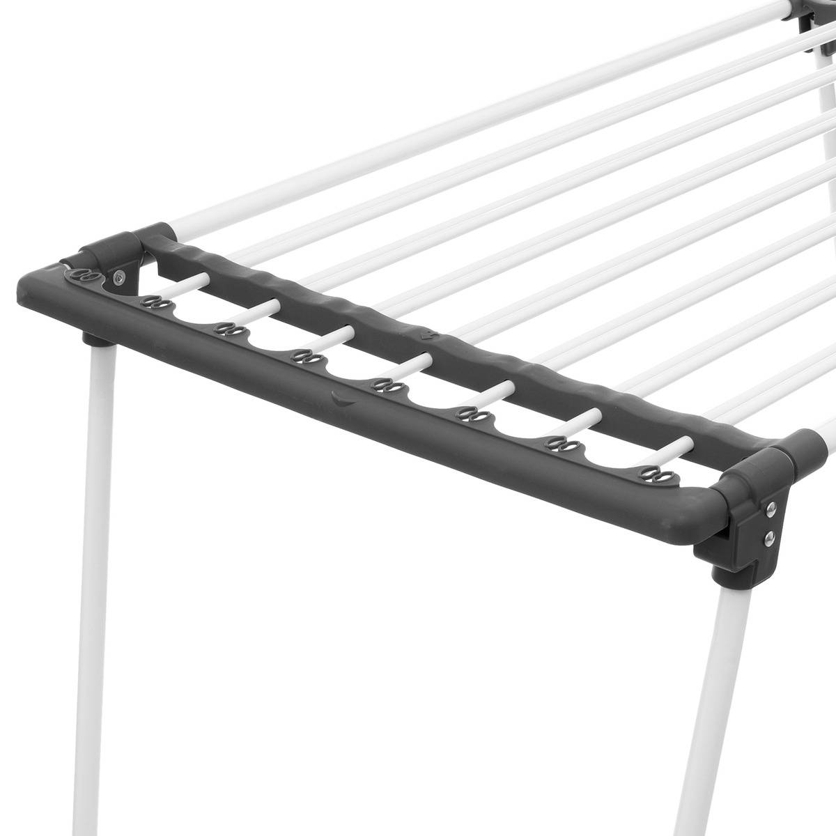 Étendoir à linge pliable tubes 17m SINAI blanc, 5FIVE SIMPLY SMART