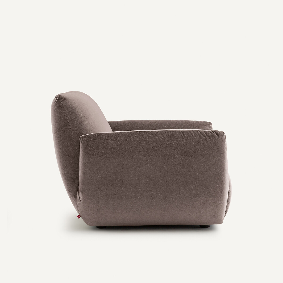 Sillón de terciopelo de lina, SPOGANO tierra ahumada, AM.PM