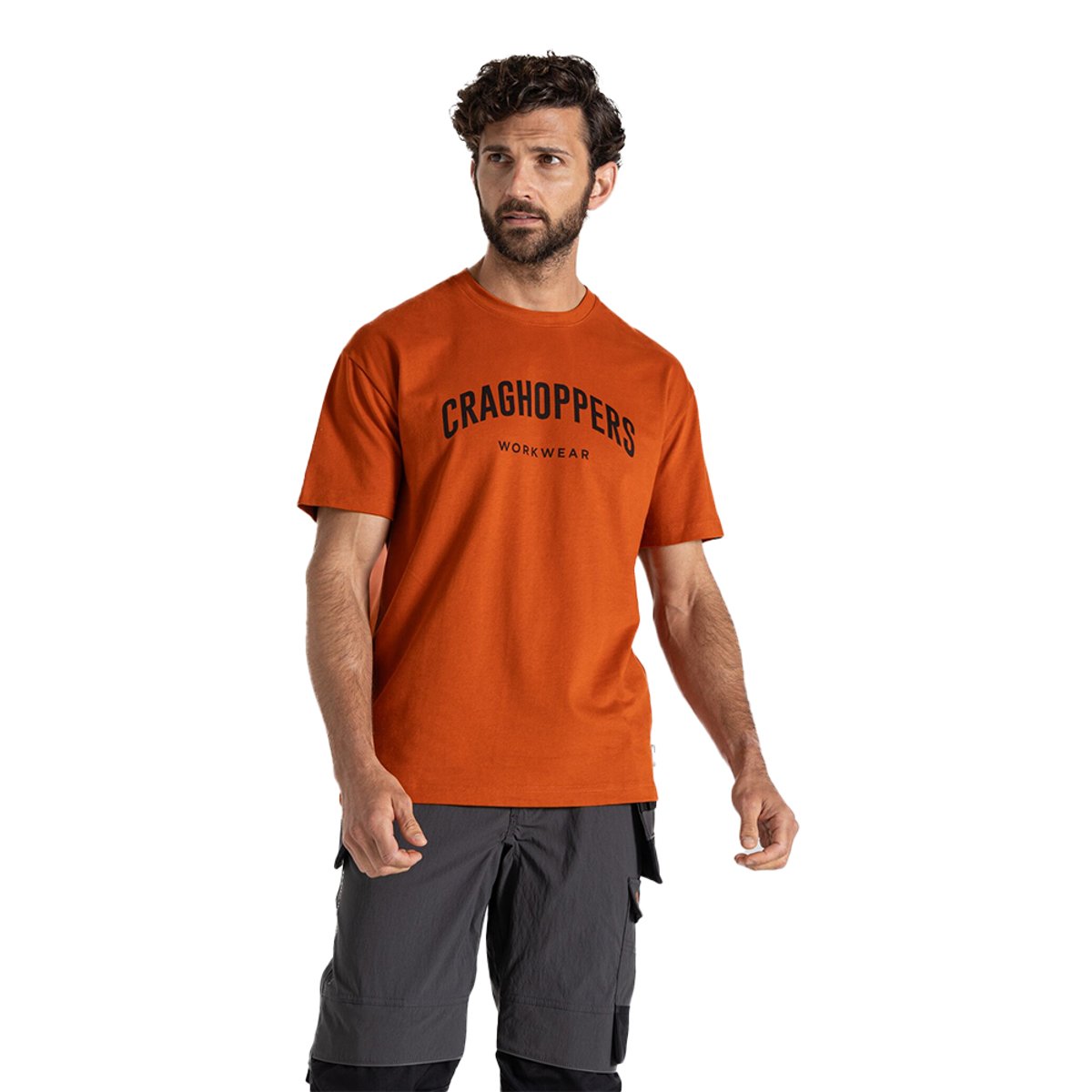 T-shirt BATLEY terre cuite, CRAGHOPPERS