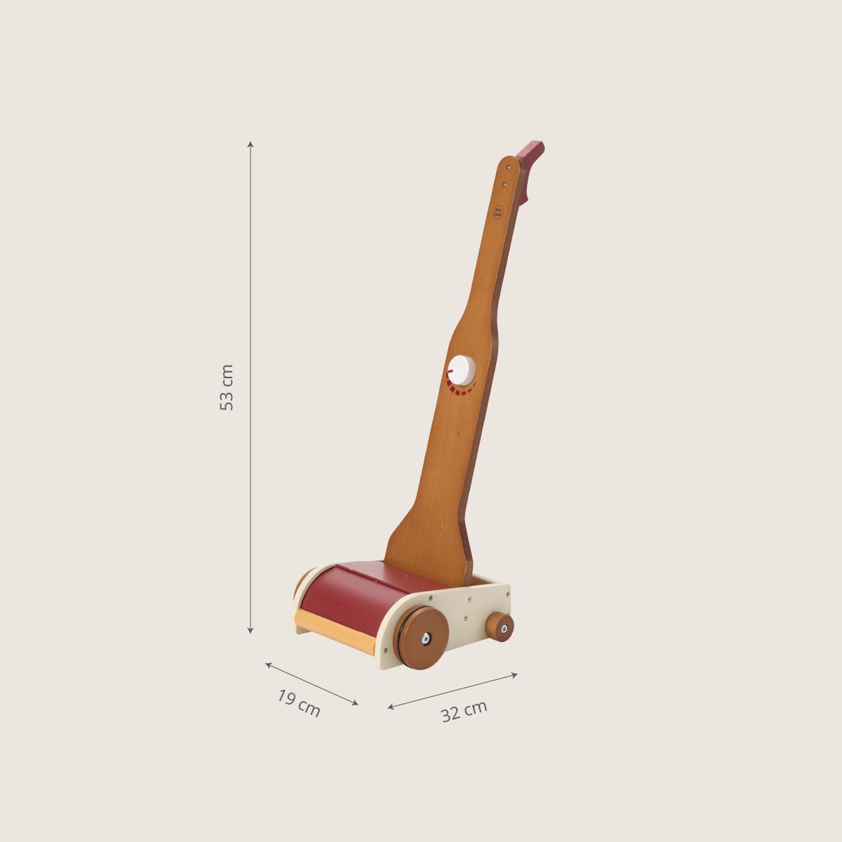 Jouet aspirateur 8 aimants inclus NOYER marron, PETITE AMELIE