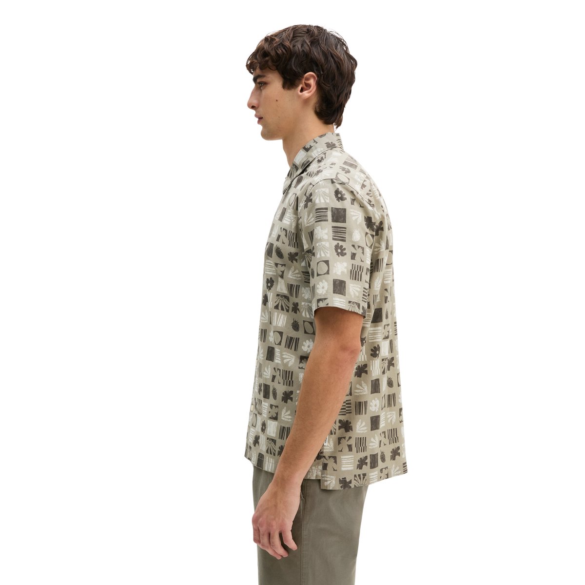 Chemise regular en popeline de coton bio marron, MARC O'POLO
