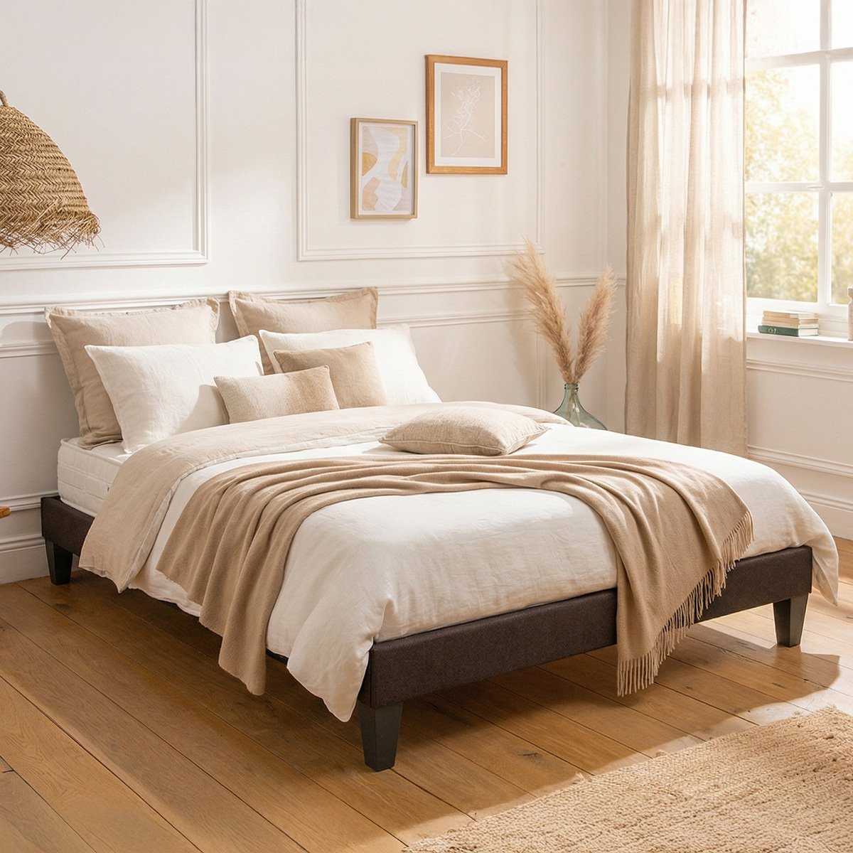 Sommier en Kit AURORE gris anthracite, MAISON AUBERTIN