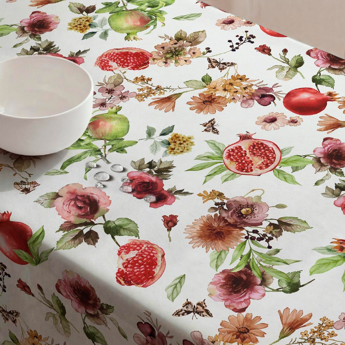 Nappe anti-taches Mingrana - coton 100% - rouge, NAF NAF HOME