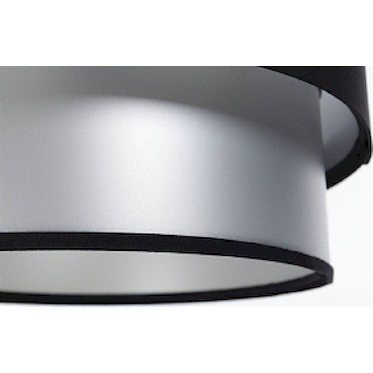 Suspension satin style chic, DUO ELLEGANT noir satin avec intérieur argenté, BPS KONCEPT