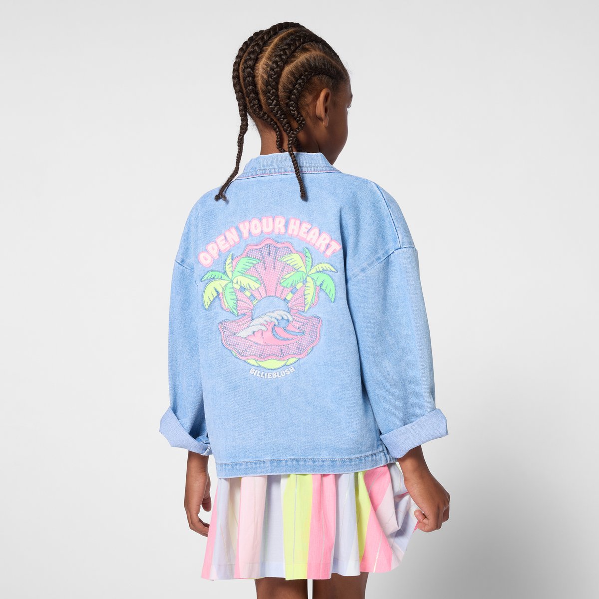 Veste en jean double stone+bleach, BILLIEBLUSH
