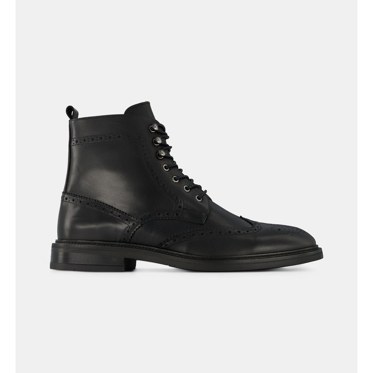 Boots brogues olinde bout fleuri cuir noir, COMPTOIR GL