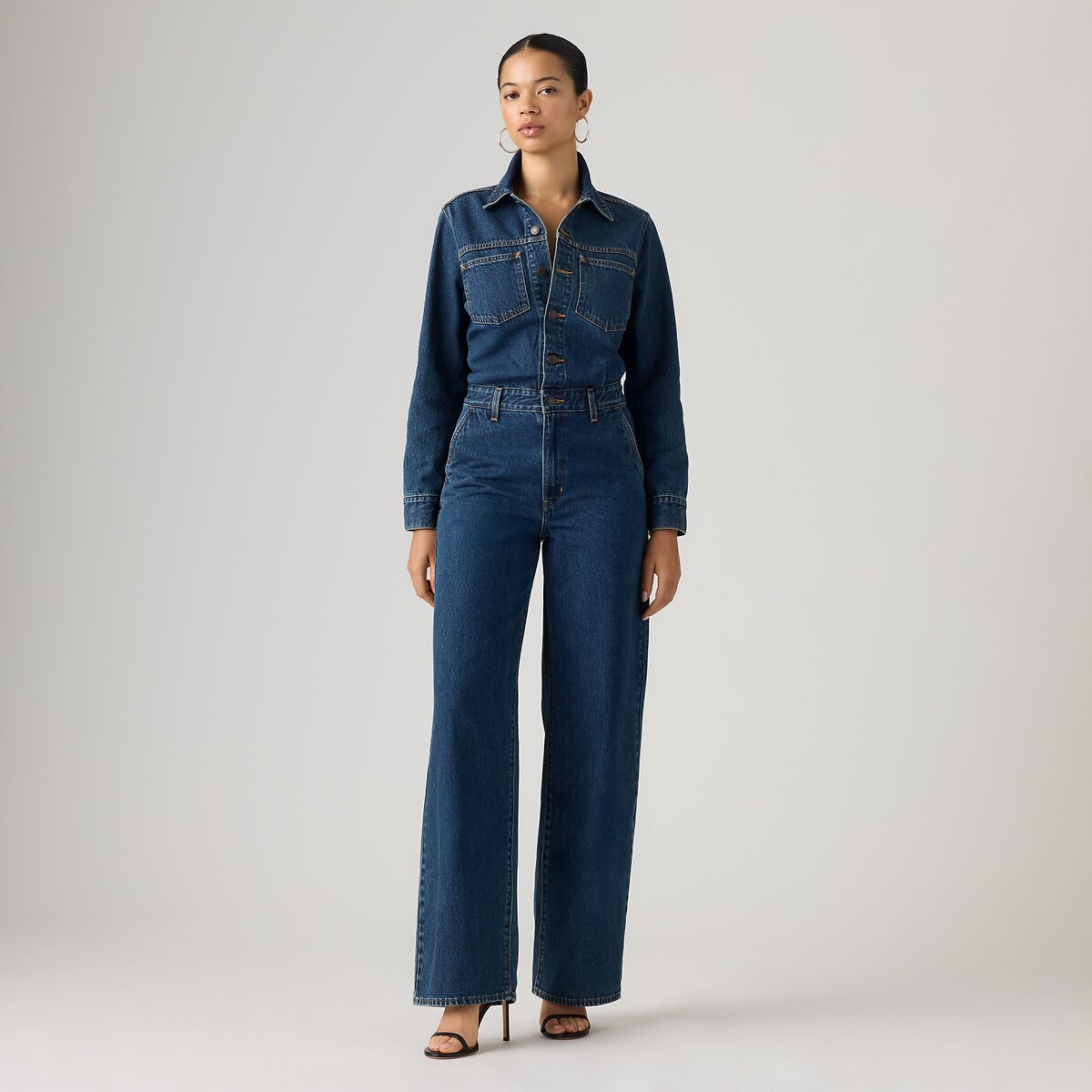 Macacão de ganga, com mangas compridas stellar blue, LEVI'S