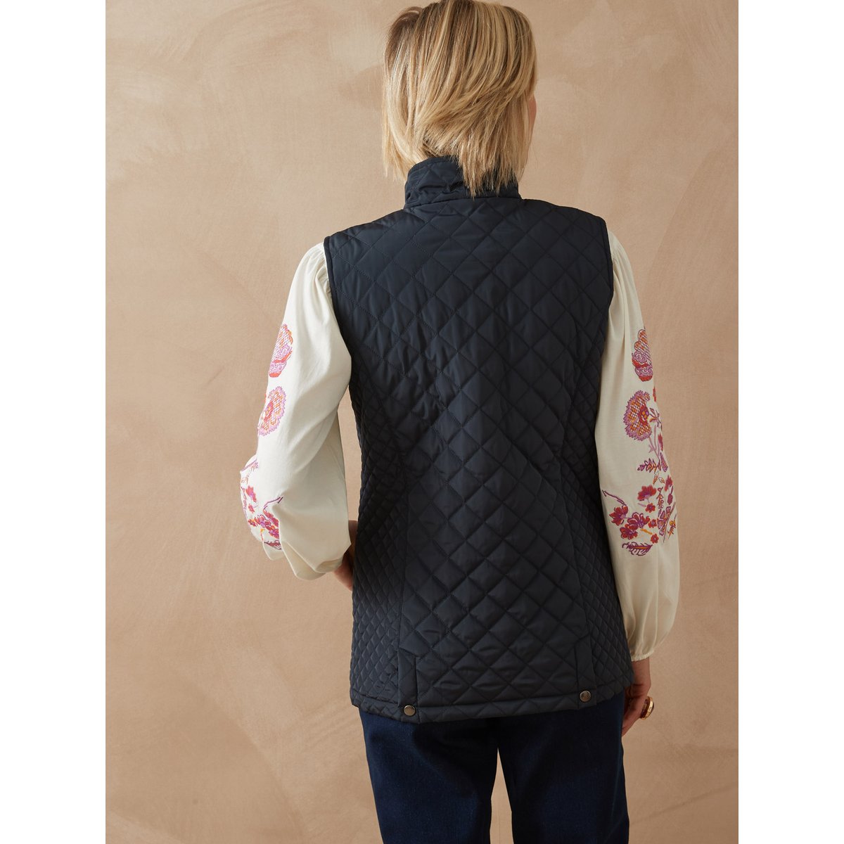 Parka sans manches matelassée déperlante marine, DAXON