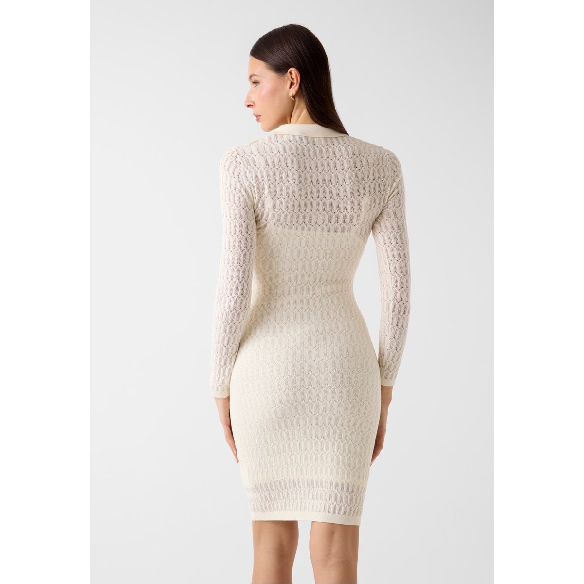 Mini Tricoté Dress blanc, GUESS