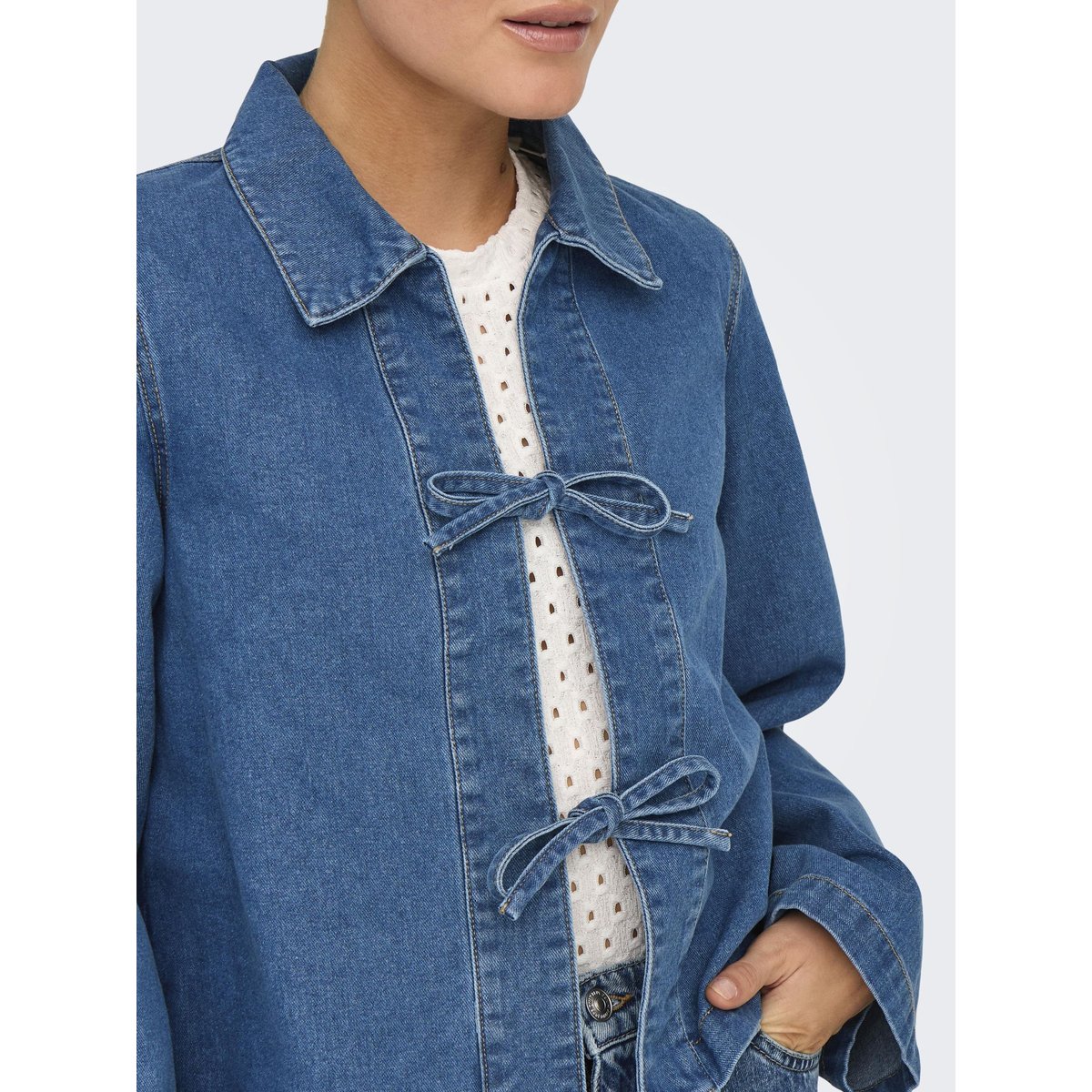 Chemise Habillée medium blue denim, ONLY