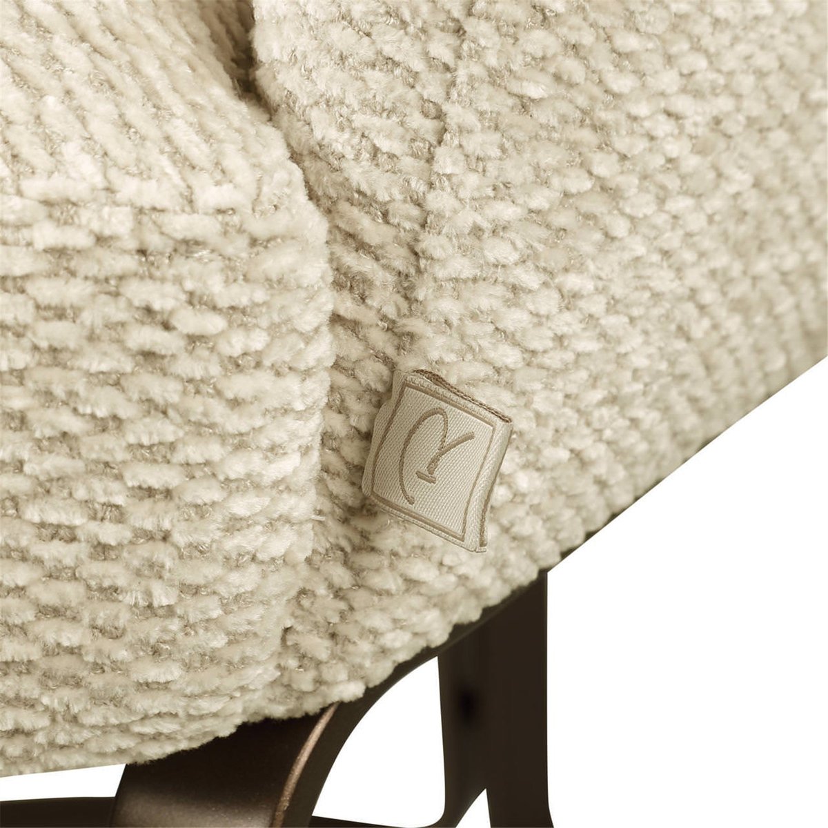 Chaise de salle à manger en tissu texturé naturel boldweave, RECOLLECTION