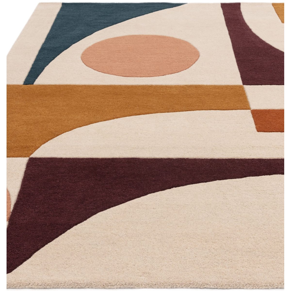 Tapis tufté main en laine MINGLE multicolore, NOVATREND