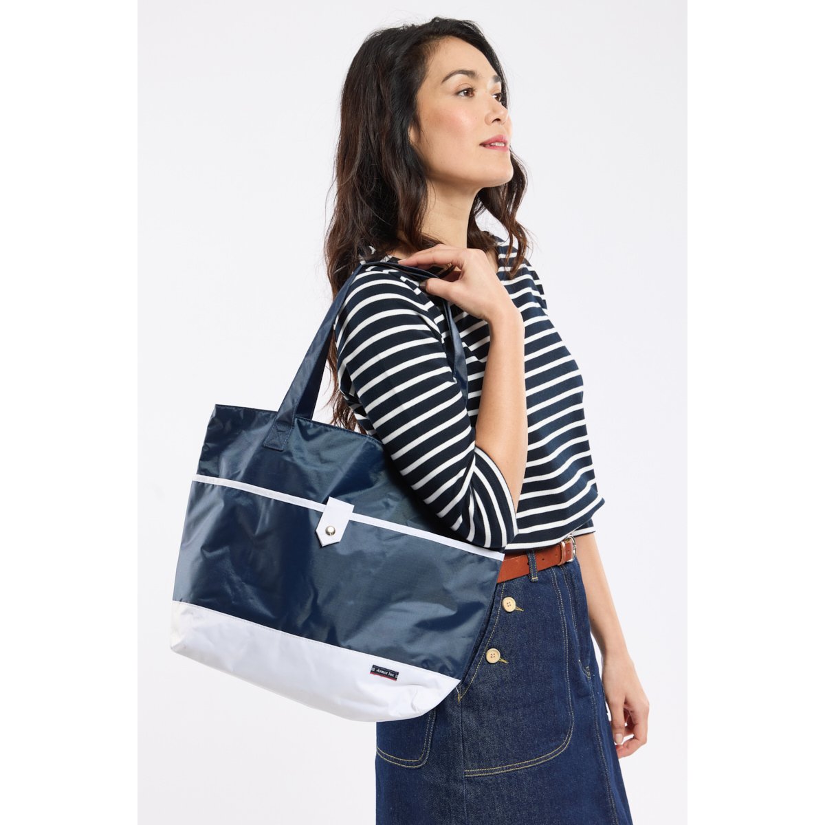 Sac shopping marine deep/milk, ARMOR-LUX