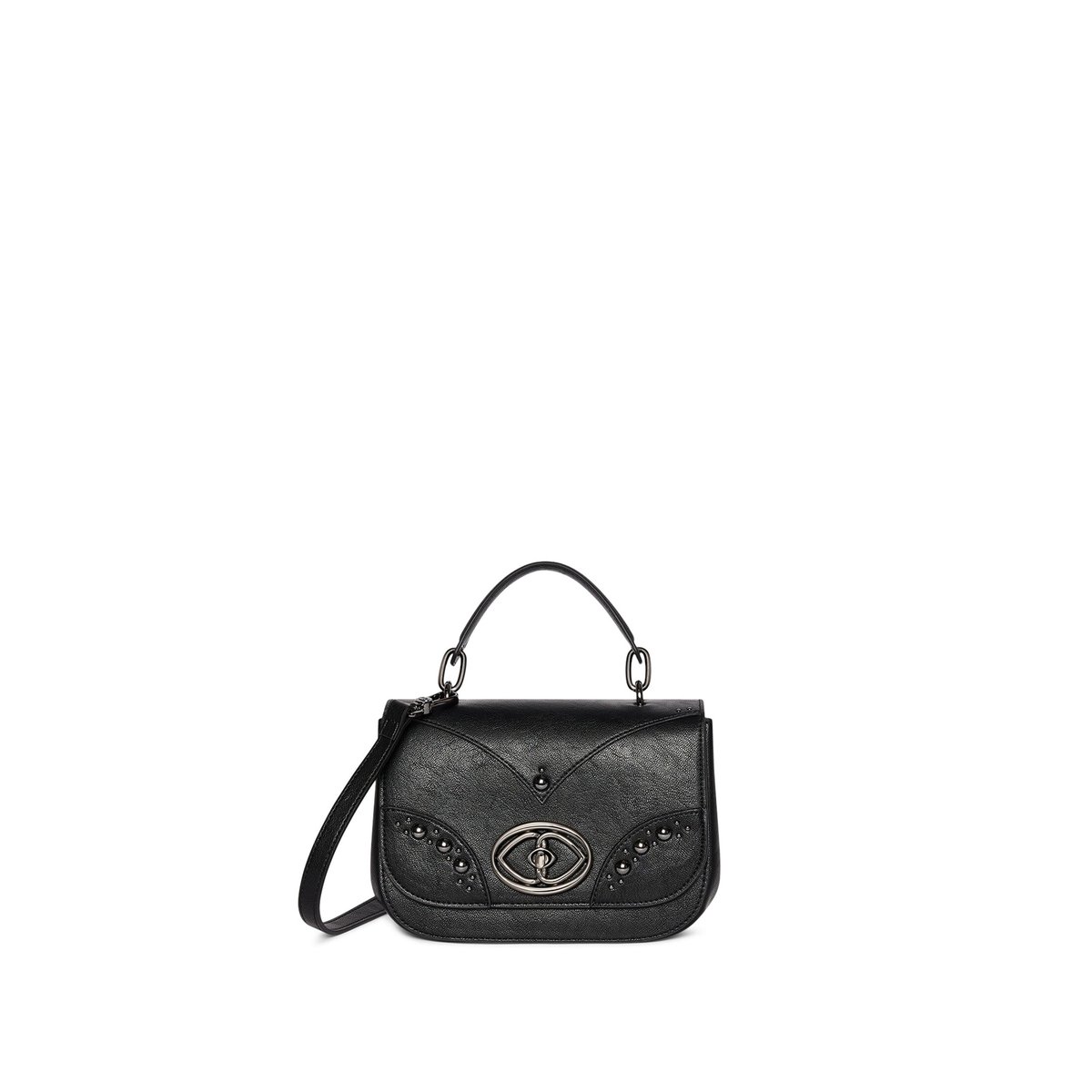 Sac à bandoulière avec clous noir, MOTIVI
