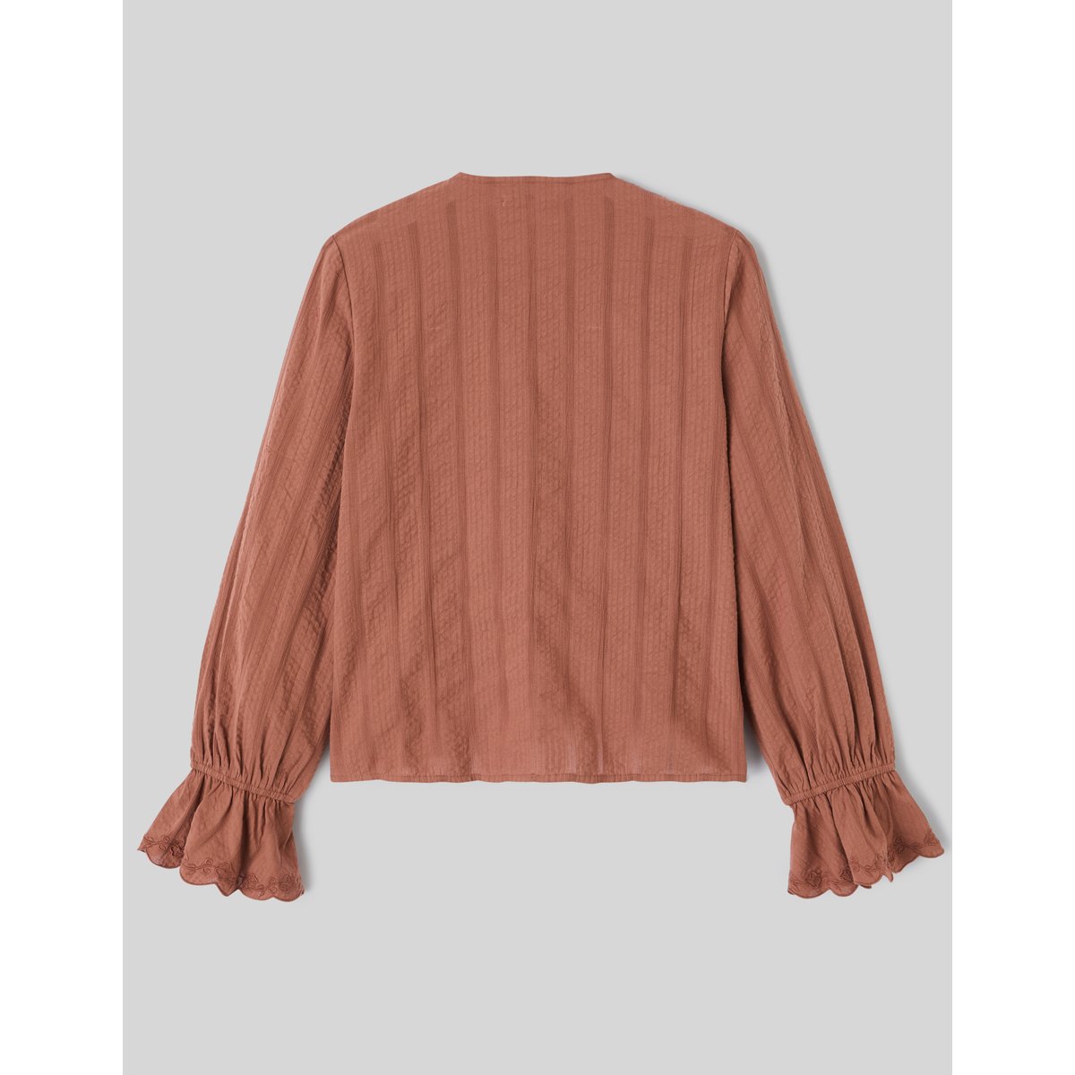 Blouse à nouer camel, BZB