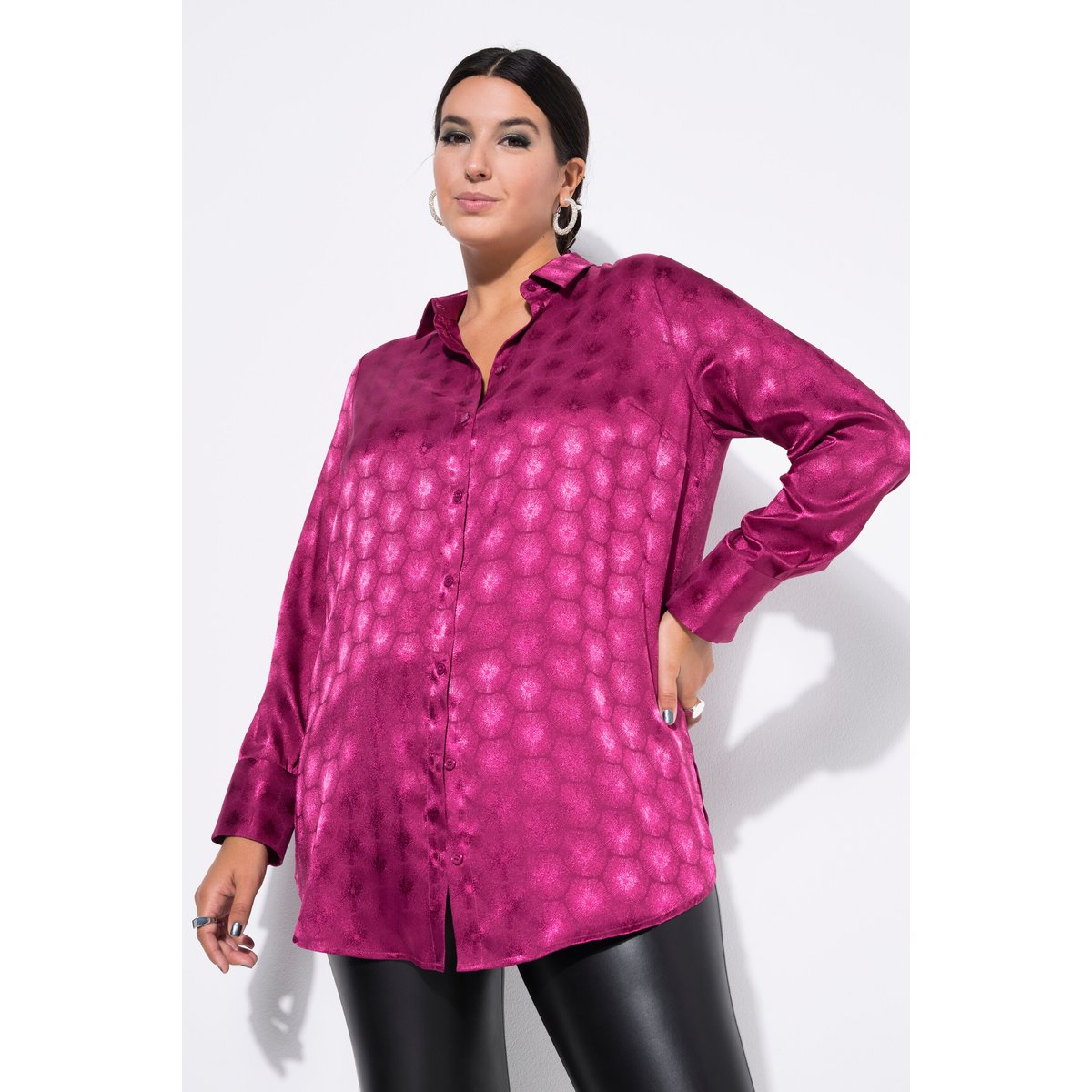 Chemisier coupe Wide Straight Shape mûres, STUDIO UNTOLD
