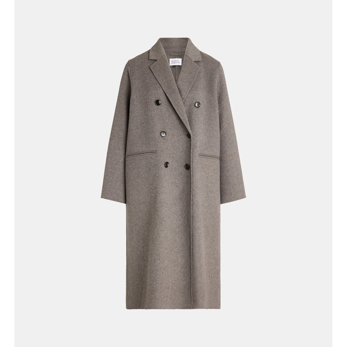 Manteau long tanguy laine double face beige, GALERIES LAFAYETTE