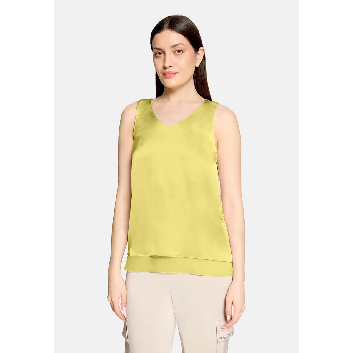 Haut façon blouse unicolore limelight, BETTY BARCLAY