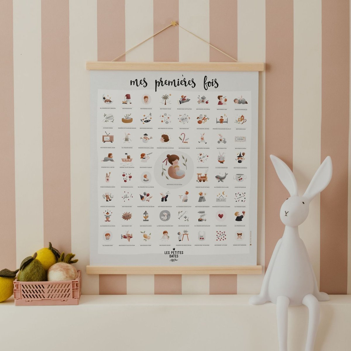 Affiche Mes Premières Fois gris, blanc, LES PETITES DATES