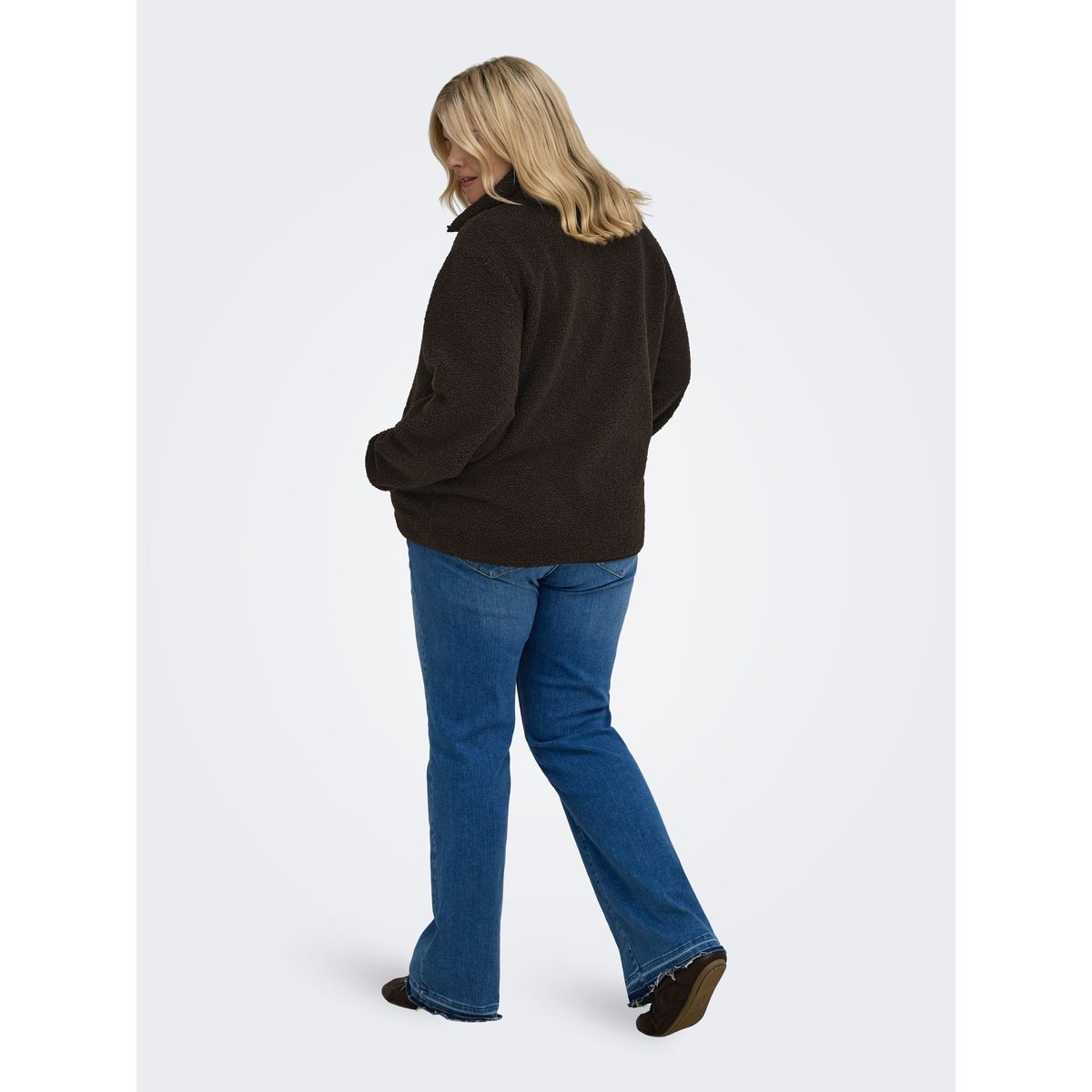 Manteau En Peluche chocolate torte, ONLY CARMAKOMA