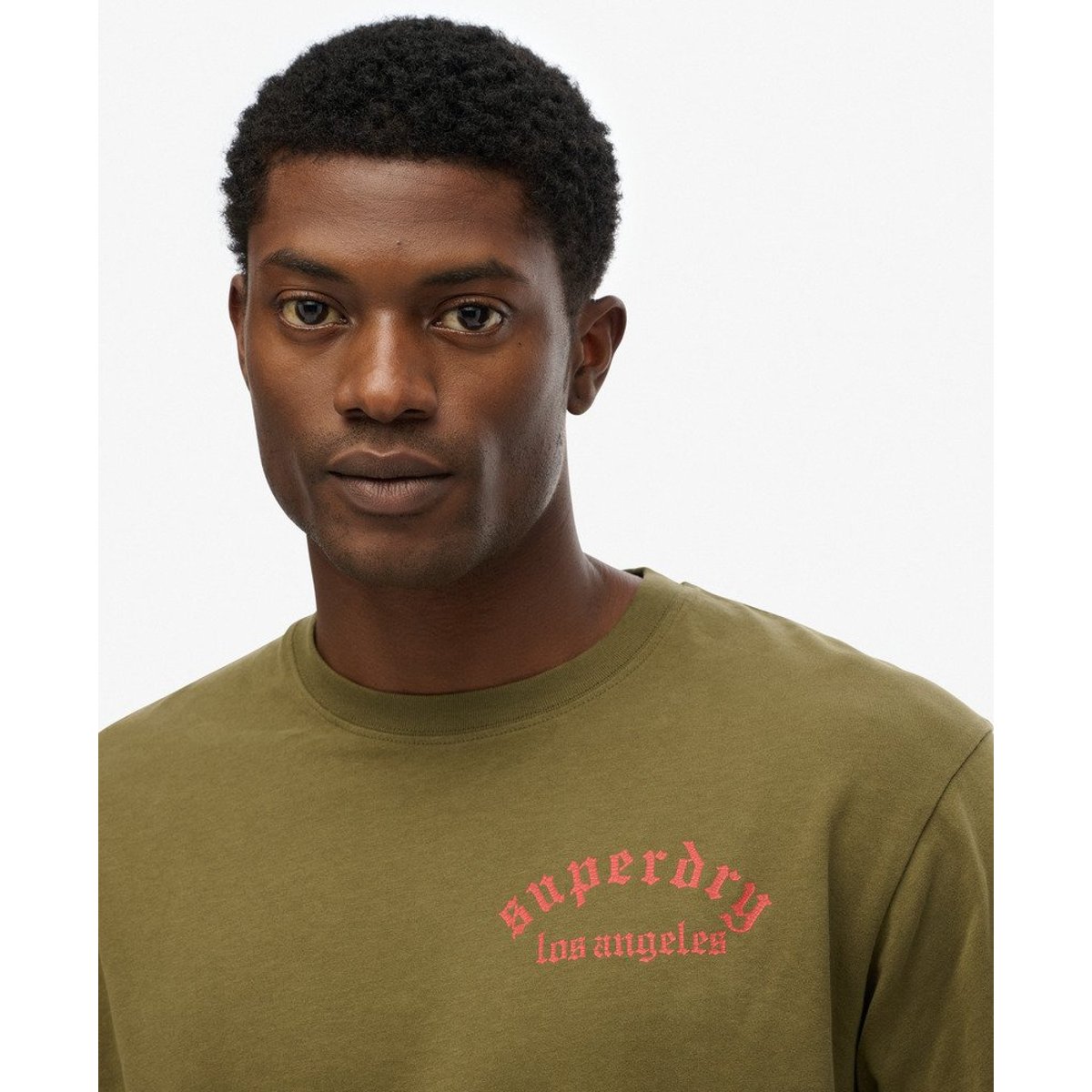T-shirt ample Tattoo olive foncé, SUPERDRY