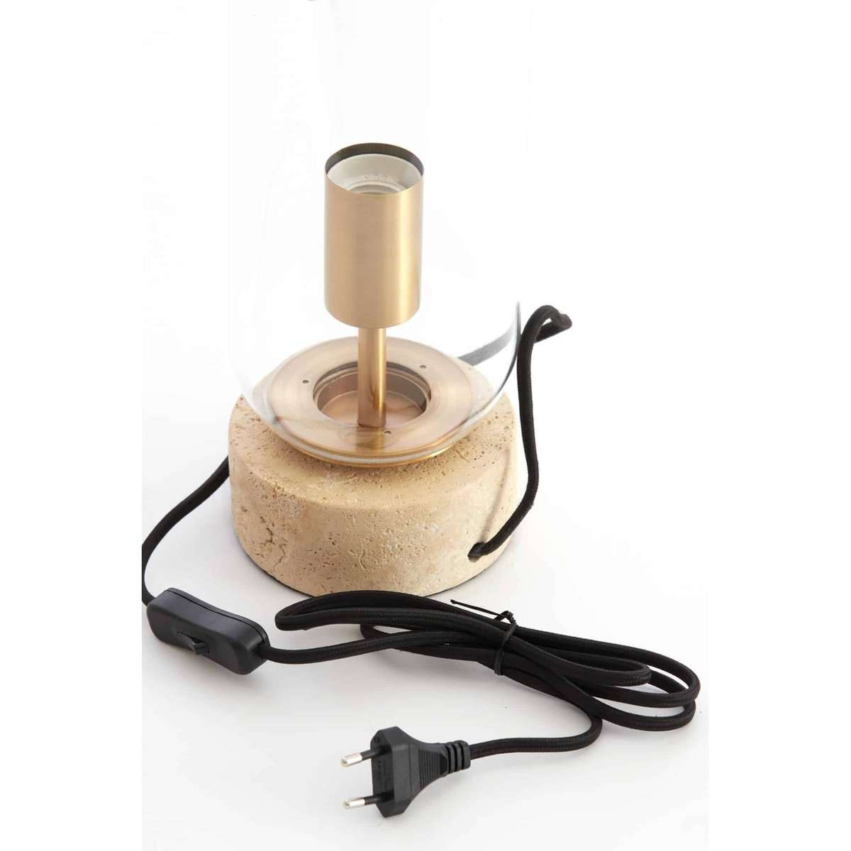 Lampe De Table Béton (artificiel) RYLANO transparent, LIGHT & LIVING