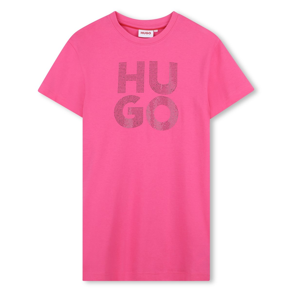 Robe à manches courtes shocking pink, HUGO KIDSWEAR