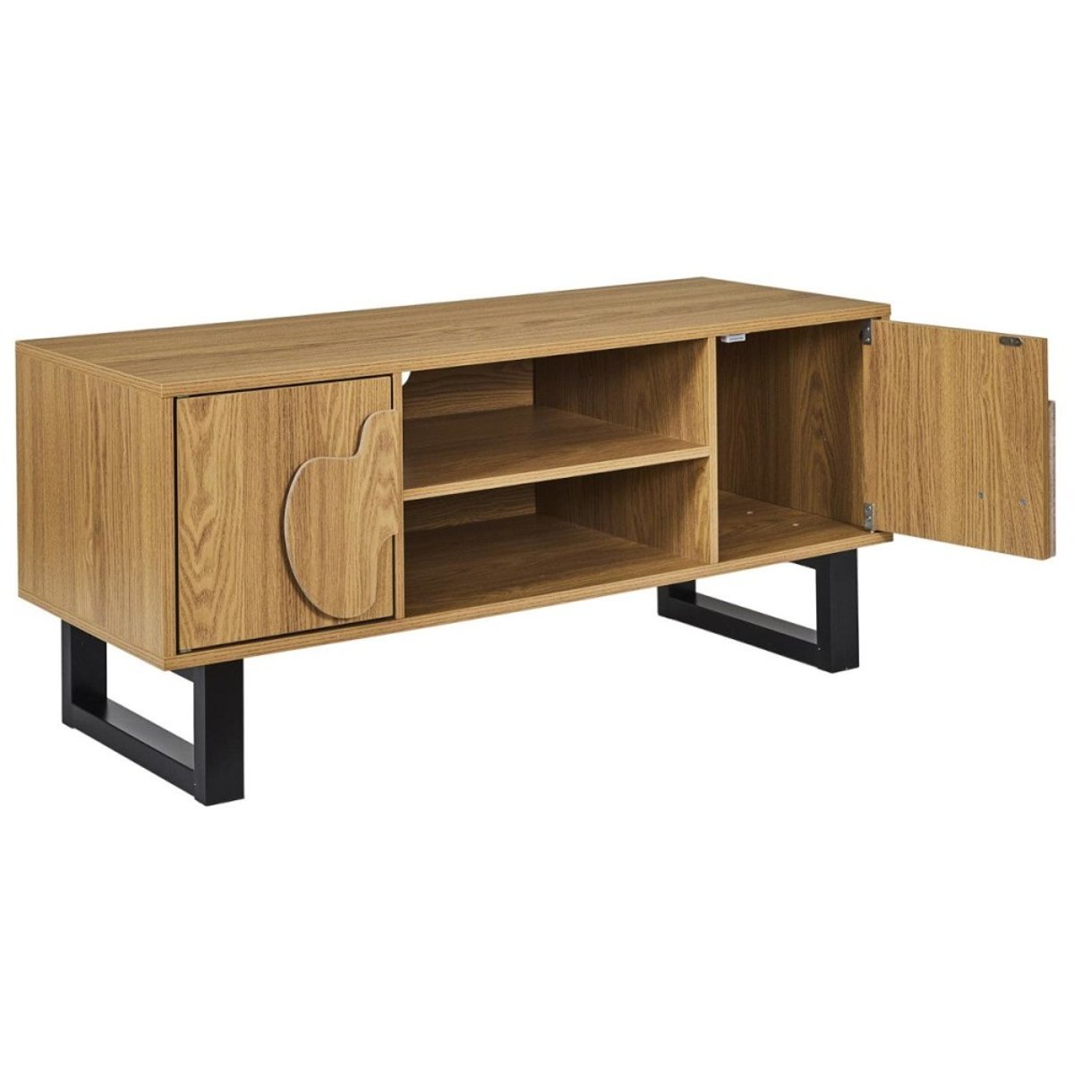 Meuble Tv 2 Portes marron, DECORATIE