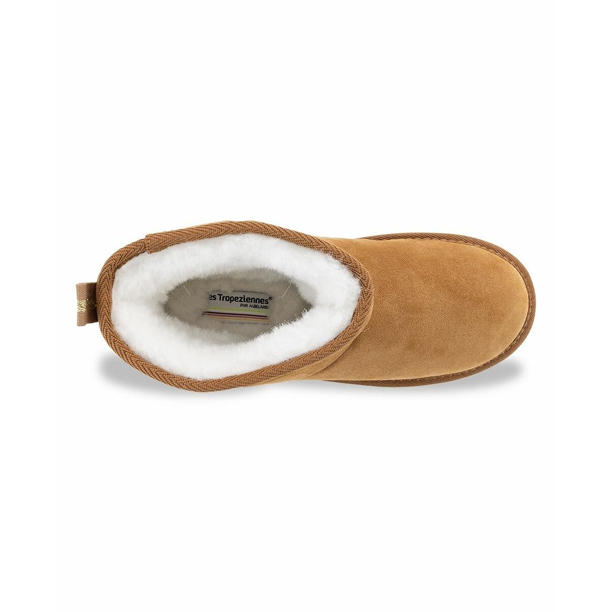 Boots en cuir fourrées à plateforme Chilltop camel, LES TROPEZIENNES PAR M.BELARBI