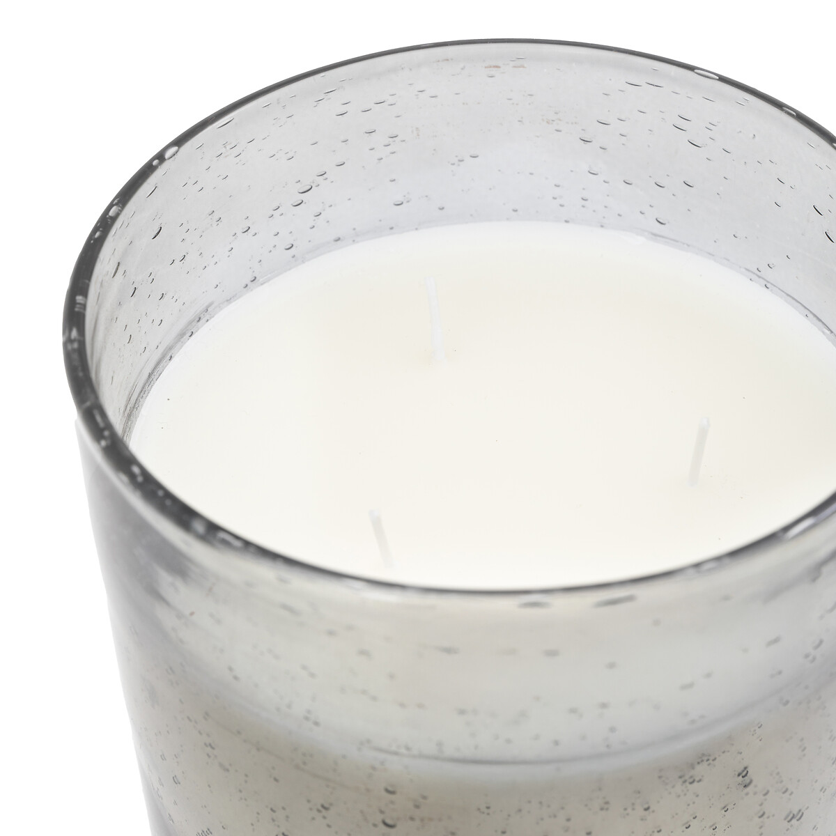 Large Rose Oud Filled Glass Candle grey, ÉDITÉ