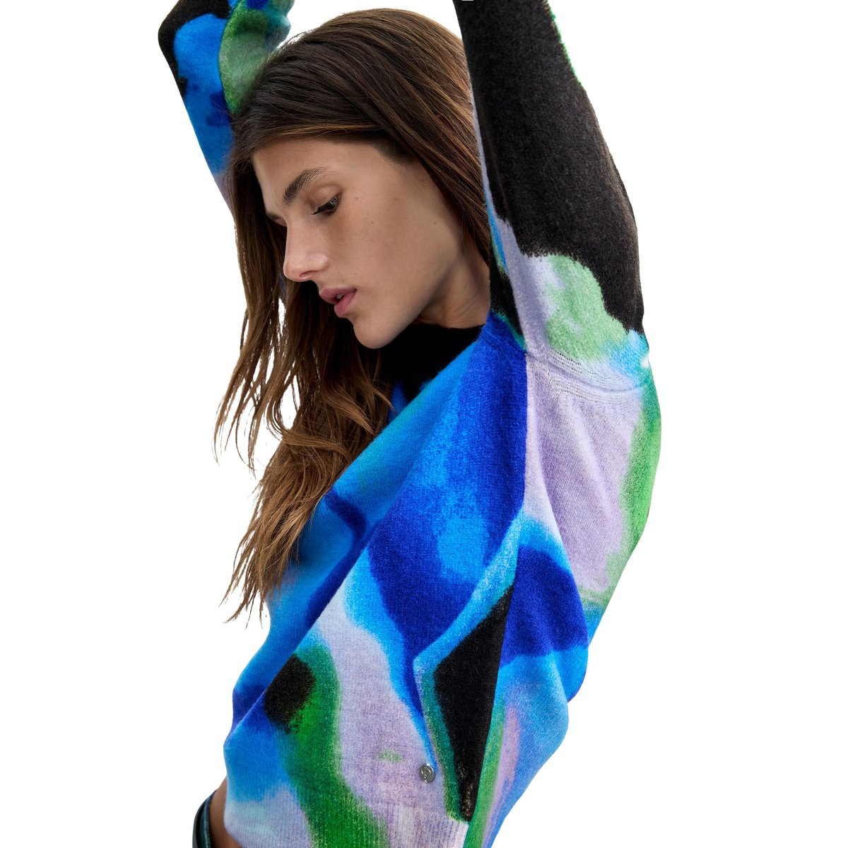 Pull imprimé M. C. Lacroix bleu, DESIGUAL