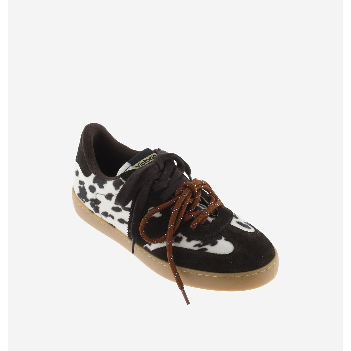 Baskets BERLIN ANIMAL PRINT imprimé noir/blanc, VICTORIA