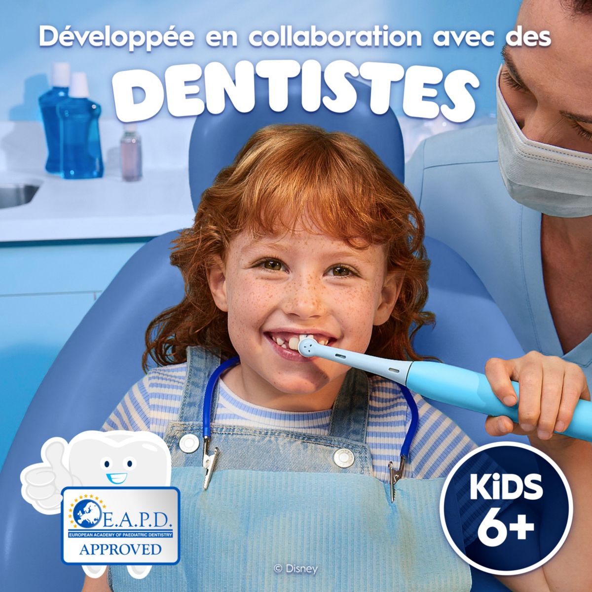 Brossette dentaire Gentle Care Stitch x3 couleur unique, ORAL B