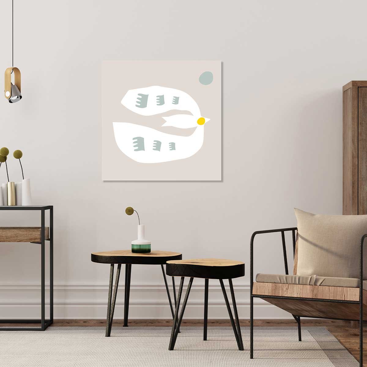 Tableau love birds tableau alu dibond, HEXOA
