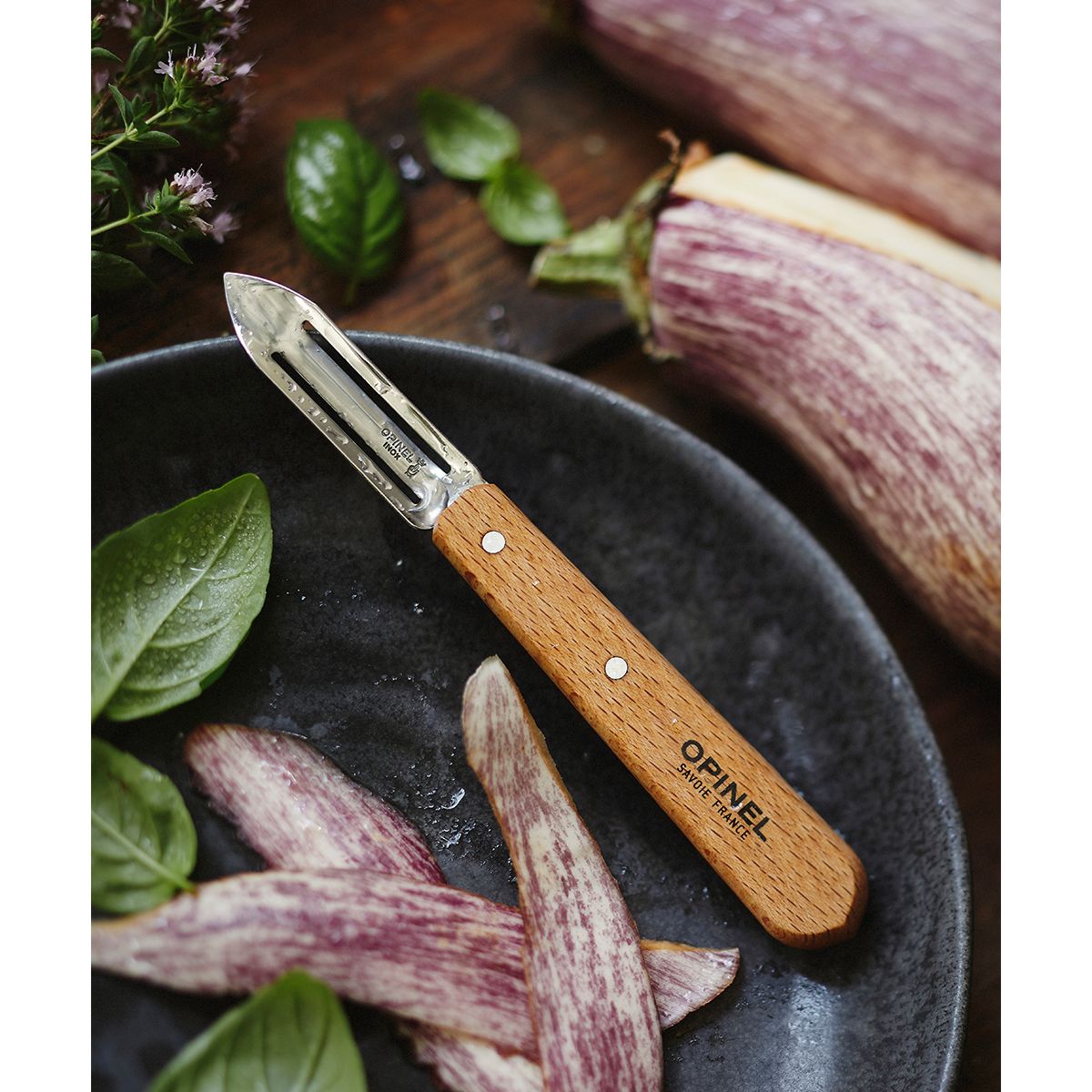 Eplucheur No115 hetre marron, OPINEL