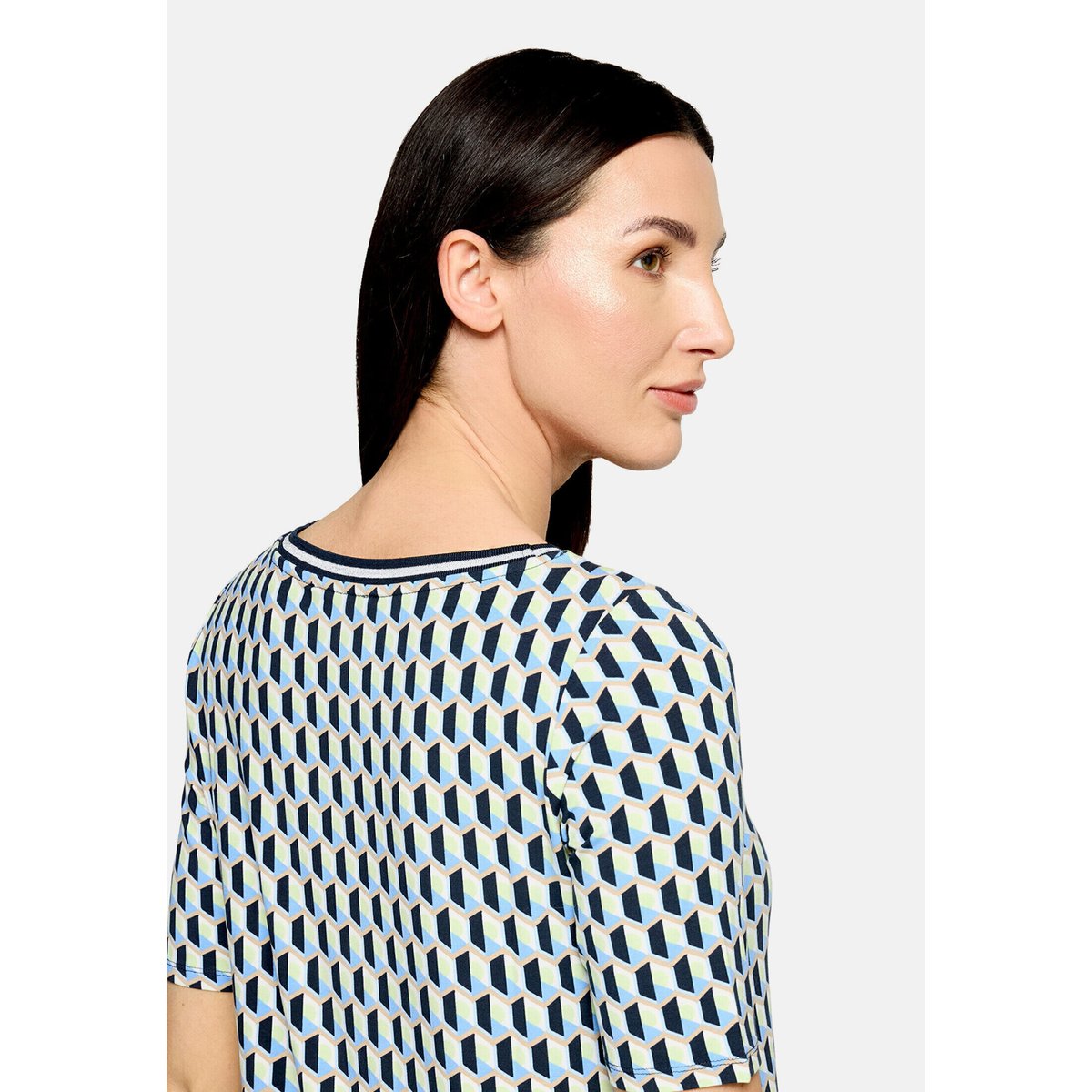Haut casual à élastique bleu/vert, BETTY BARCLAY