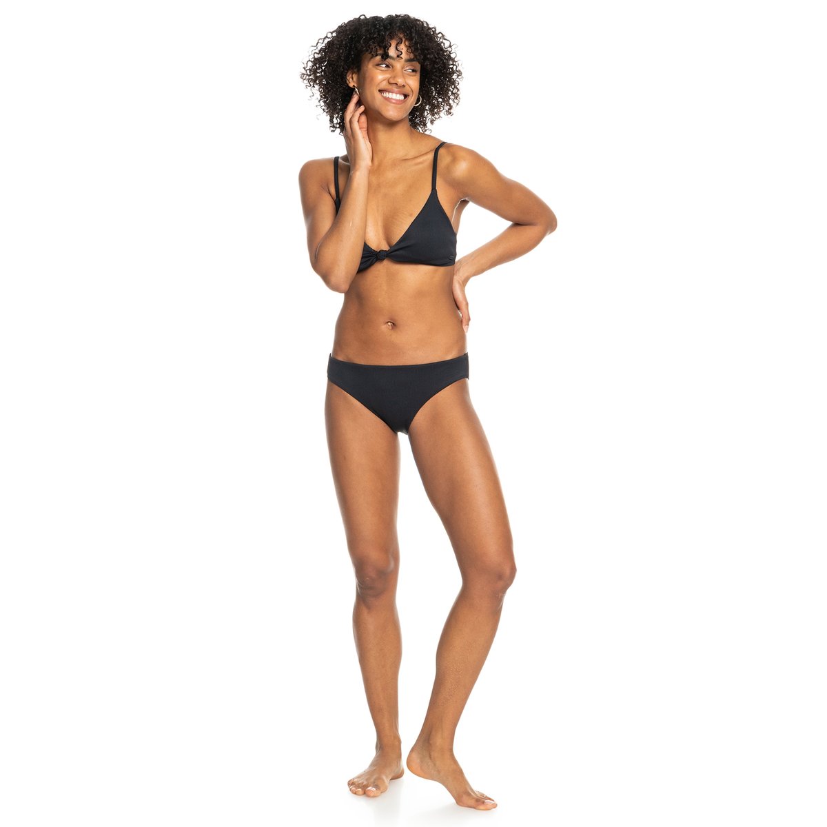 Bas de maillot de bain culotte bikini. noir anthracite, ROXY