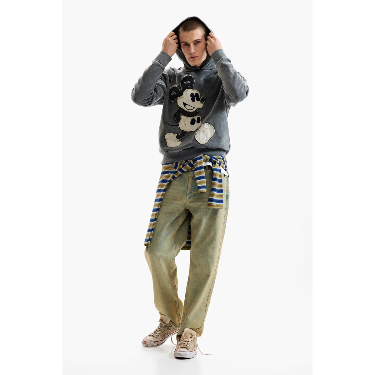 Sweat à capuche mickey disney™ noir, DESIGUAL