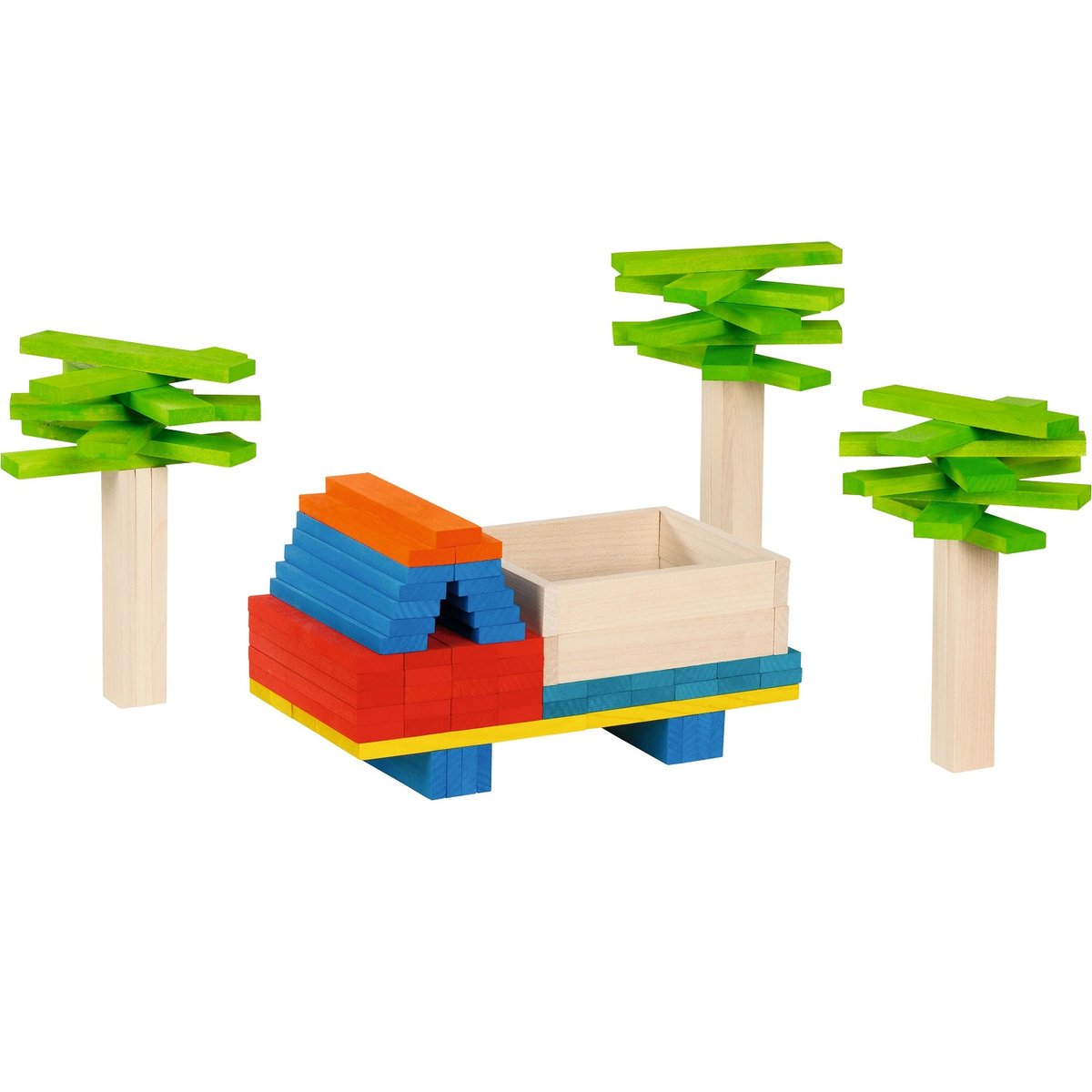 Planchettes en bois multicolores multicolore, GOKI