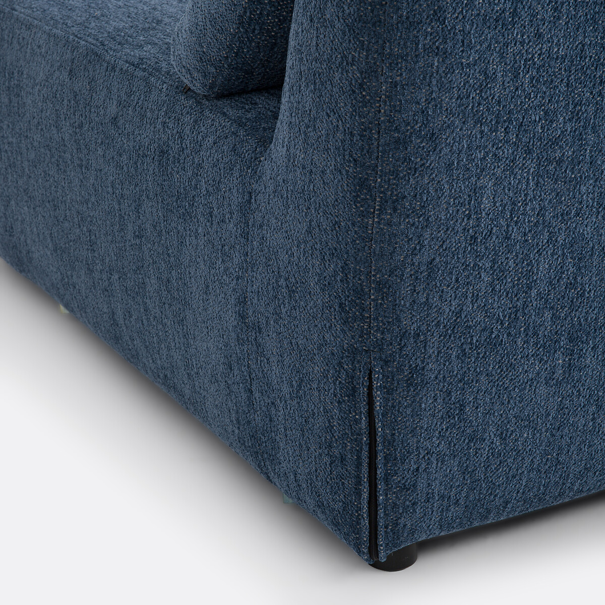 Modulaire 2-zitsbank Monica in gemêleerd chenille nachtblauw, LA REDOUTE INTERIEURS